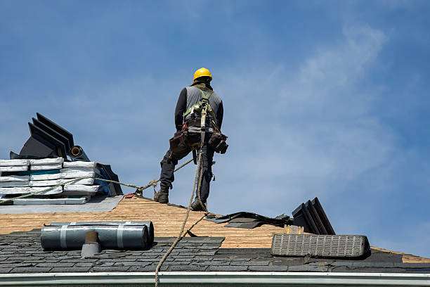 Professional Roof Replacement technician working in Cantrall, IL